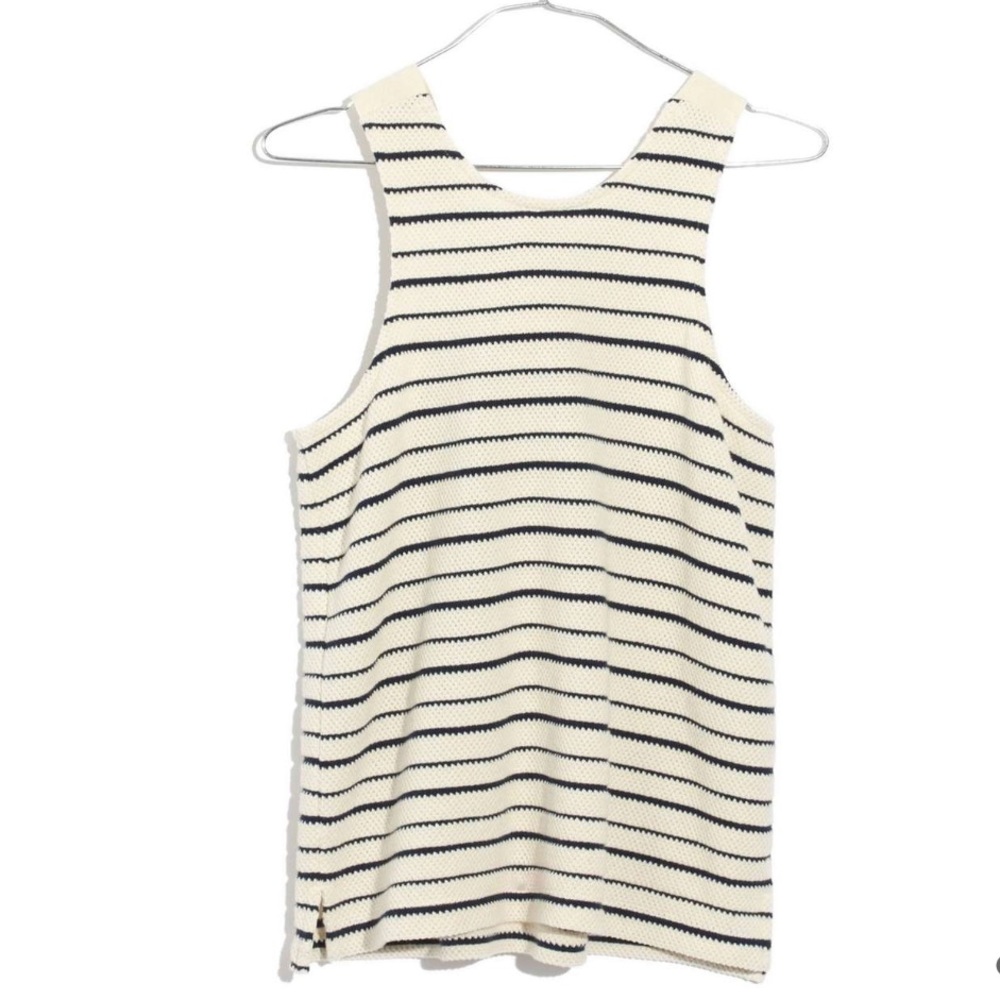 NWT Madewell Camille Stripe Tank - Picture 5 of 8